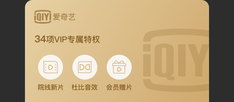 爱奇艺视频包月会员(O)