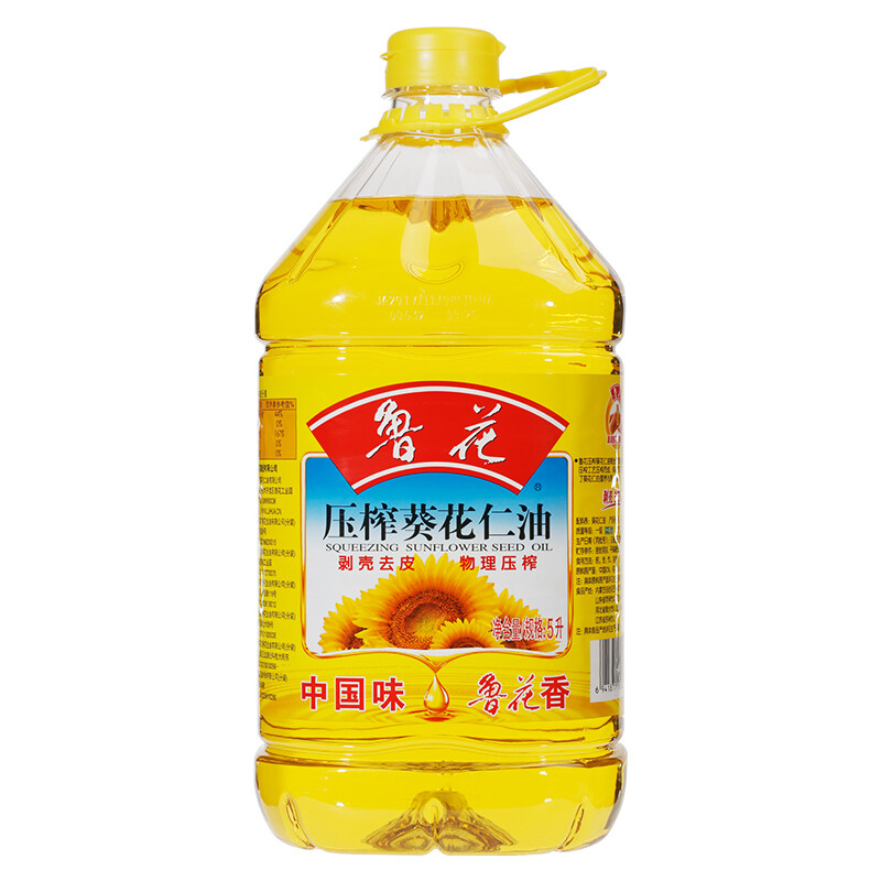 鲁花 食用油物理压榨 葵花仁油5L